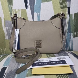 Dooney & Bourke Crossbody Hobo Shoulder Bag Purse In Khaki (Light Sage Green)